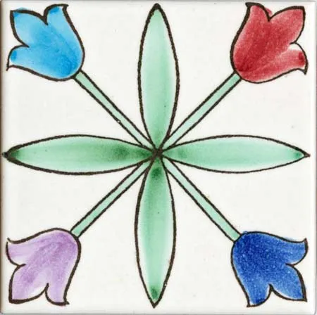 Ceramica Pinto Floreale VP3900 piastrella maiolica decorata a mano